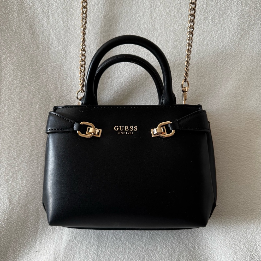 GUESS Mini Handbag with Long Detachable Crossbody Chain Strap EUC FABULOUS